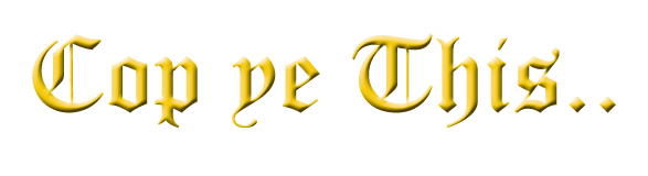 Page heading,'Cop ye This..', above three 'main category' labels, Law, History, Overall.